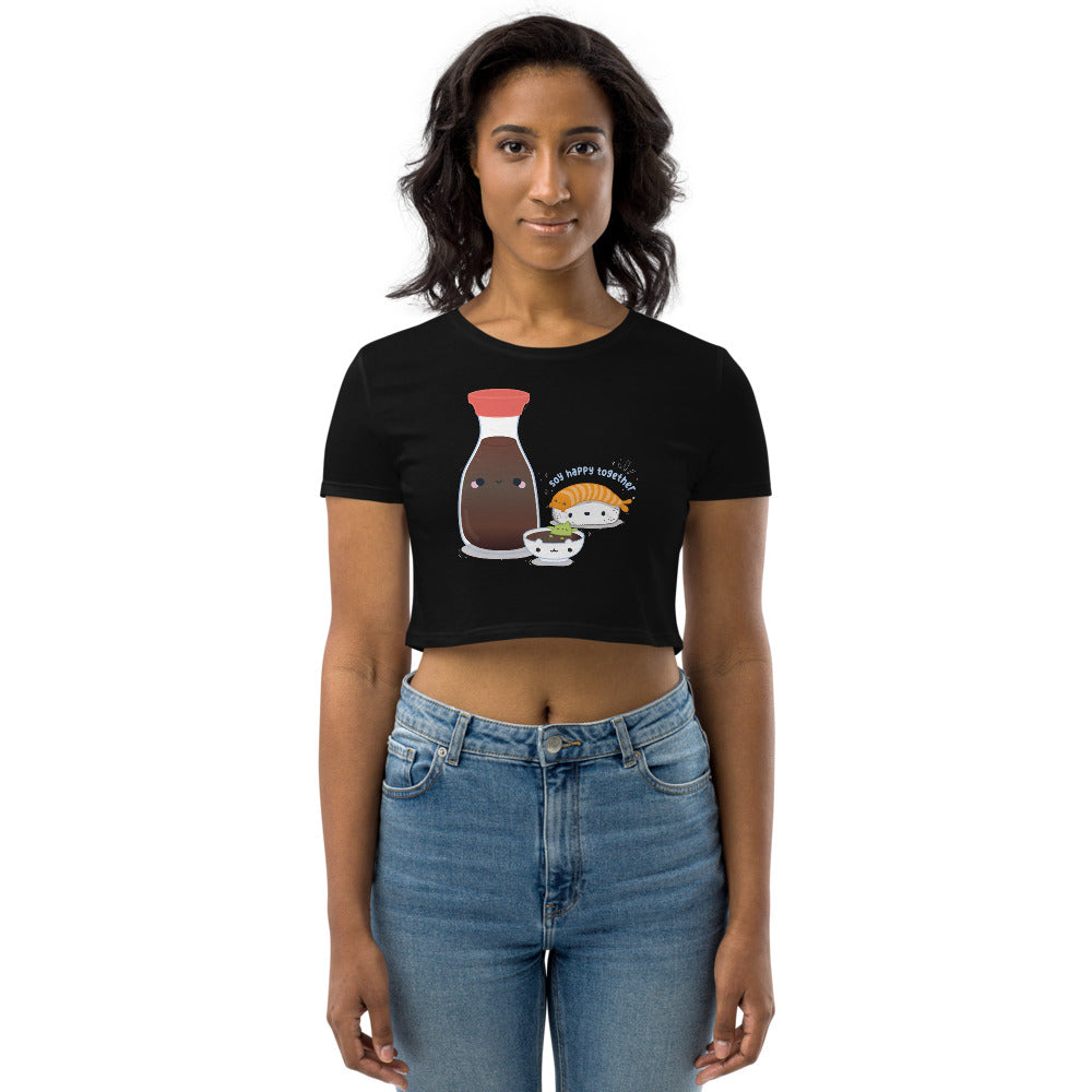 Soy Happy Together Sushi Organic Crop Top
